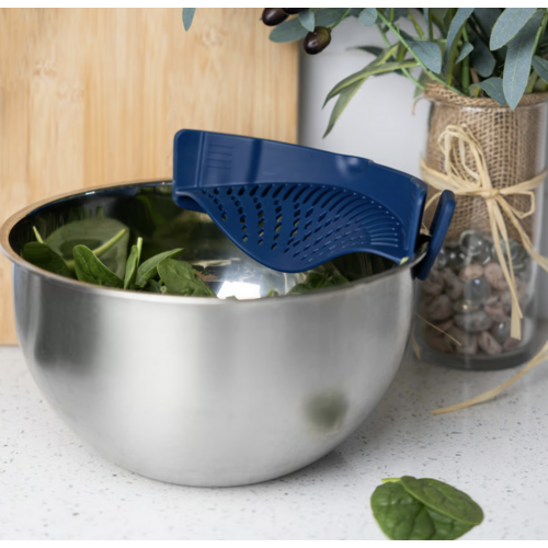 Fox Run Silicone Pot Strainer Blue