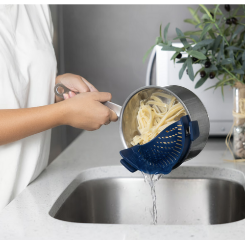 Fox Run Silicone Pot Strainer Blue
