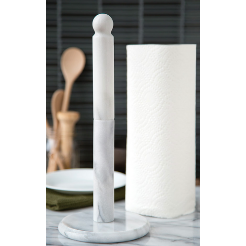 Fox Run Paper Towel Holder Marble White