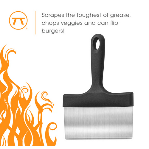 Outset Griddle Scraper with Handle