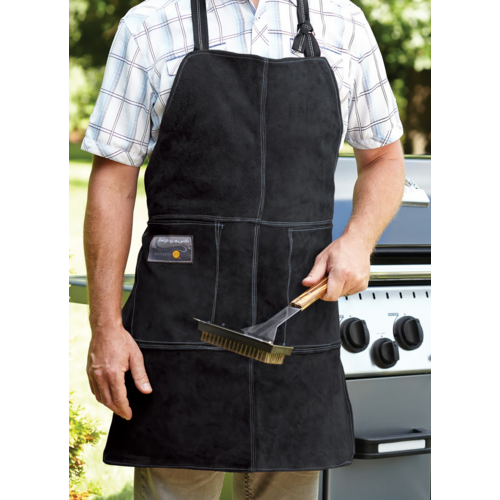 Outset Leather Grill Apron Black