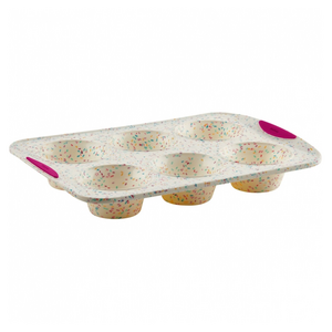 TRUDEAU Jumbo Muffin Pan Structure Silicone Confetti