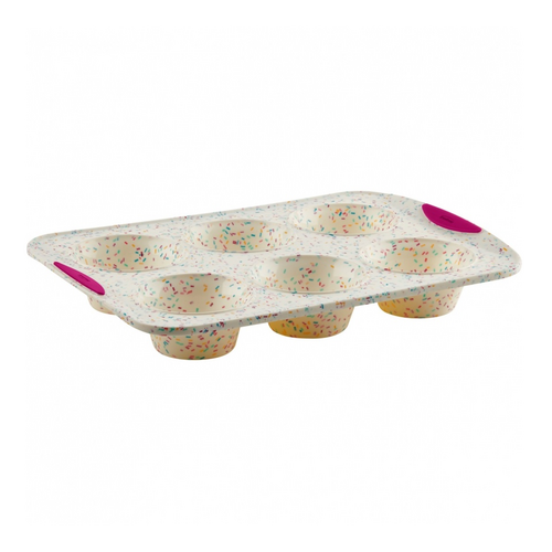 TRUDEAU Jumbo Muffin Pan Structure Silicone Confetti