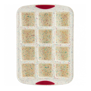 TRUDEAU Brownie Pan Egg Bites Structure Silicone Confetti