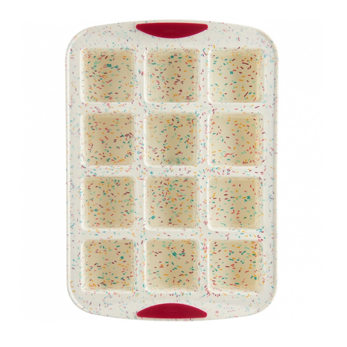 TRUDEAU Brownie Pan Egg Bites Structure Silicone Confetti
