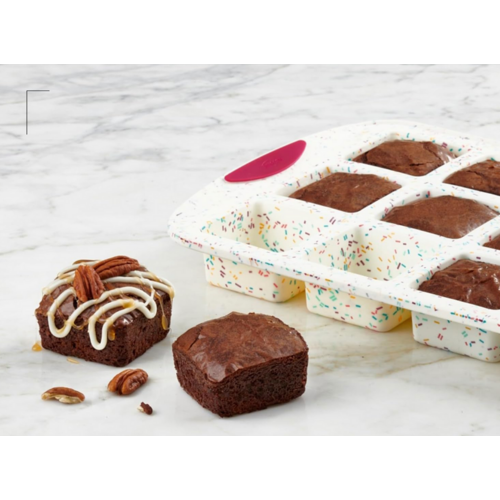 TRUDEAU Brownie Pan Egg Bites Structure Silicone Confetti