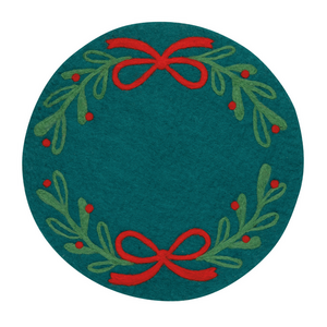 Now Designs Placemat Felt Mistletoe Now Designs Placemat Felt Mistletoe