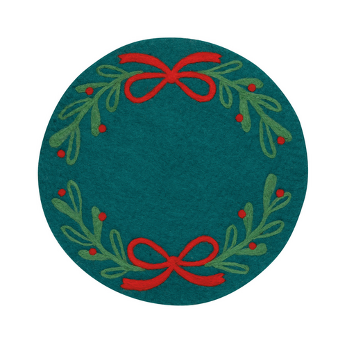 Now Designs Placemat Felt Mistletoe Now Designs Placemat Felt Mistletoe