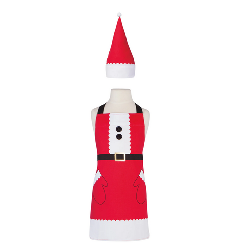 Now Designs Apron and Hat Set for Kids Santa Now Designs Apron and Hat Set for Kids Santa