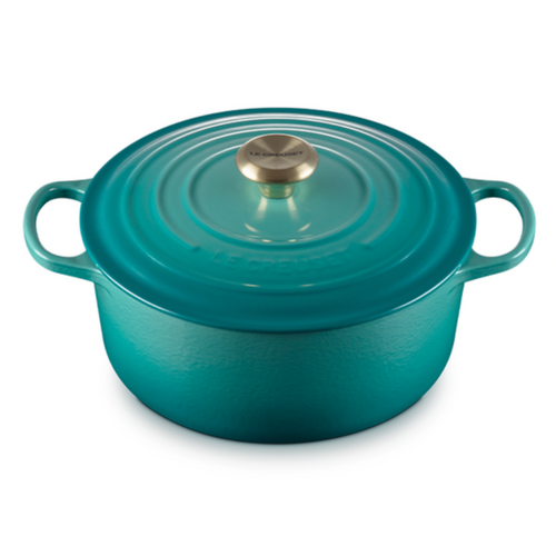 Le Creuset Round Dutch Oven 5.3L Bleu Riviera Le Creuset Round Dutch Oven 5.3L Bleu Riviera