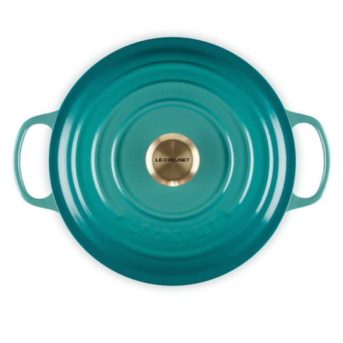 Le Creuset Round Dutch Oven 5.3L Bleu Riviera Le Creuset Round Dutch Oven 5.3L Bleu Riviera
