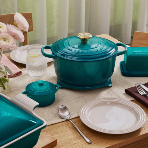 Le Creuset Round Dutch Oven 5.3L Bleu Riviera Le Creuset Round Dutch Oven 5.3L Bleu Riviera
