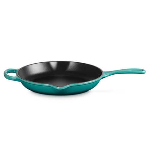 Le Creuset Iron Handle Skillet 26 cm Bleu Riviera Le Creuset Iron Handle Skillet 26 cm Bleu Riviera