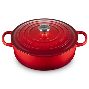 Le Creuset Shallow Round Dutch Oven 6.2L Cerise Le Creuset Shallow Round Dutch Oven 6.2L Cerise