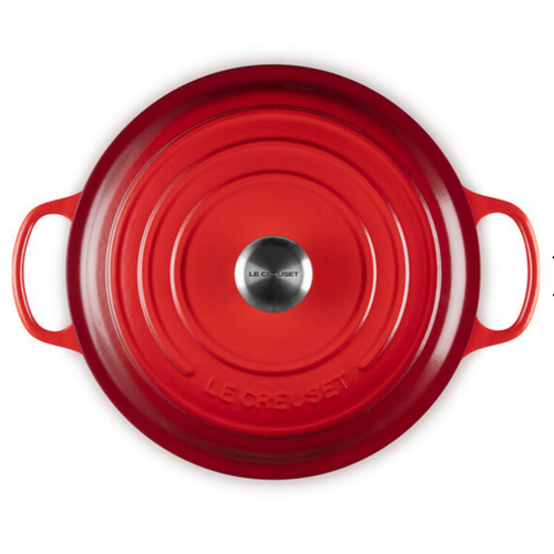 Le Creuset Shallow Round Dutch Oven 6.2L Cerise Le Creuset Shallow Round Dutch Oven 6.2L Cerise