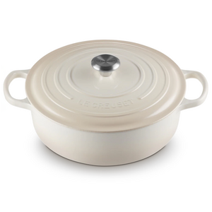 Le Creuset Shallow Round Dutch Oven 6.2L Meringue Le Creuset Shallow Round Dutch Oven 6.2L Meringue