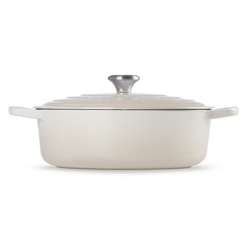 Le Creuset Shallow Round Dutch Oven 6.2L Meringue Le Creuset Shallow Round Dutch Oven 6.2L Meringue