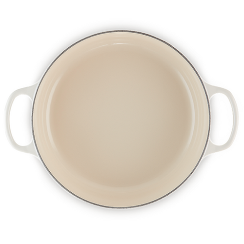 Le Creuset Shallow Round Dutch Oven 6.2L Meringue Le Creuset Shallow Round Dutch Oven 6.2L Meringue