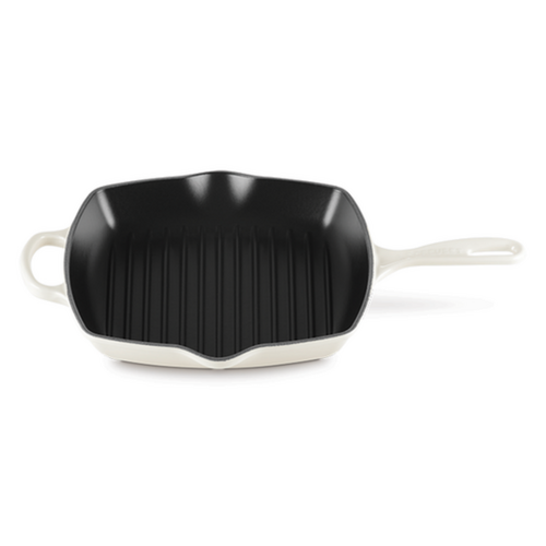 Le Creuset Square Skillet Grill 26 cm Meringue