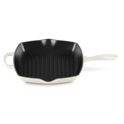 Le Creuset Square Skillet Grill 26 cm Meringue