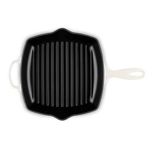 Le Creuset Square Skillet Grill 26 cm Meringue