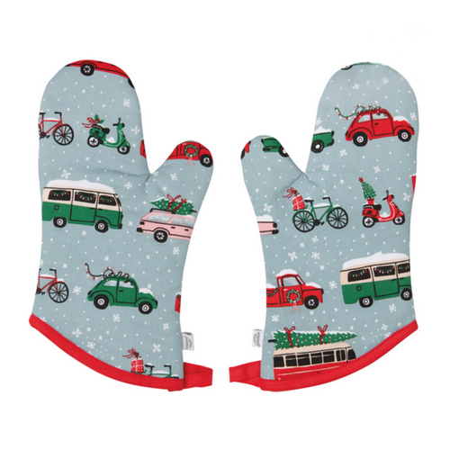 Now Designs Oven Mitt Set Holiday Traffic