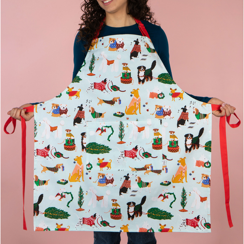 Now Designs Apron Holiday Hounds Now Designs Apron Holiday Hounds