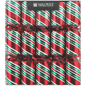 Walpert Crackers Holographic Candy Cane 10 Pieces