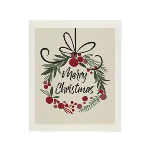 Harman Swedish Cloth Merry Christmas Wreath Harman Swedish Cloth Merry Christmas Wreath