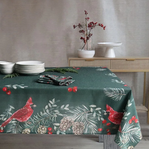 Harman Winter Cardinal Tablecloth 60 x 120 Inch