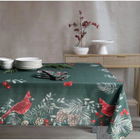 Winter Cardinal Tablecloth 60 x 90 Inch