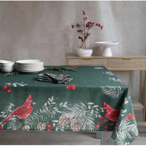 Harman Winter Cardinal Tablecloth 60 x 90 Inch