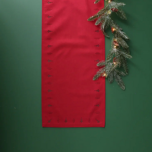 Harman Tree Hemstitch Red Runner