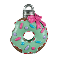 Green Donut with Sprinkles