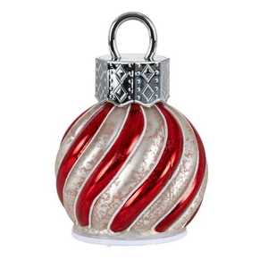 Christmas Tradition Rotating LED Candy Stripe Ornament 4.5 Inch Christmas Tradition Rotating LED Candy Stripe Ornament 4.5 Inch