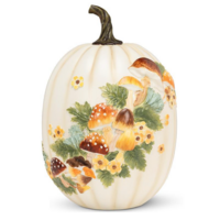 Cream Pumpkin Tall with Mushrooms