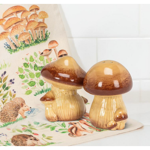 Abbott Salt and Pepper Shakers Mushrooms