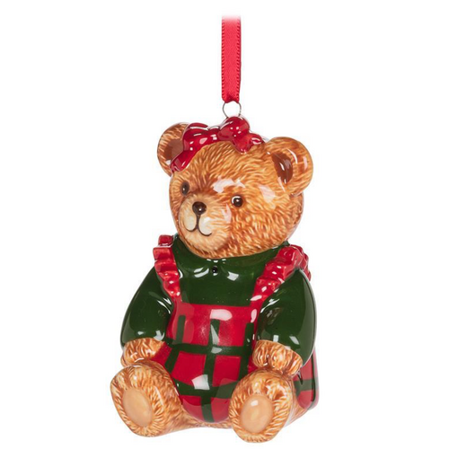 Abbott Teddy Bear Bow Ornament Abbott Teddy Bear Bow Ornament