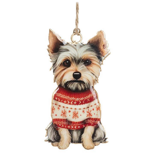 Abbott Yorkie in a Sweater Ornament Abbott Yorkie in a Sweater Ornament