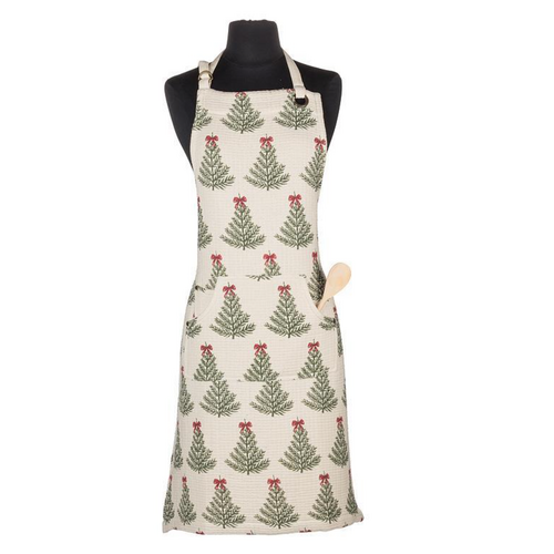 Abbott Apron Holiday Trees with Bows Abbott Apron Holiday Trees with Bows