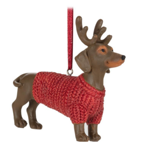 Abbott Festive Dress Dachshund Ornament