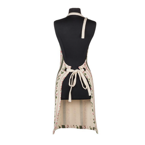 Abbott Apron Holly Berry Stripes Abbott Apron Holly Berry Stripes