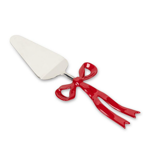 Abbott Bow Handle Cake Server Red Abbott Bow Handle Cake Server Red