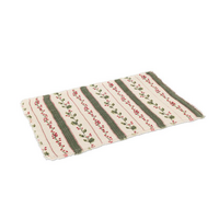 Placemat Holly Berry Stripes