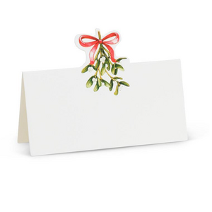 Abbott Mistletoe & Bow Fold Placecards 12 Pcs