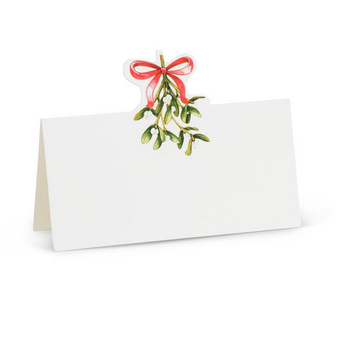 Abbott Mistletoe & Bow Fold Placecards 12 Pcs Abbott Mistletoe & Bow Fold Placecards 12 Pcs