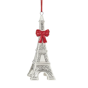 Abbott Eiffel Tower with a Bow Ornament