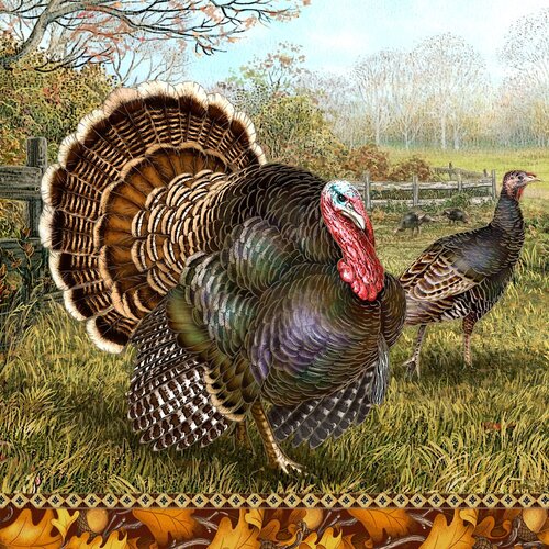 TWILIGHT Napkin Lunch Paper Turkey