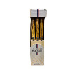 Laguiole Laguiole Steak Knife Set in Block Real Olivewood