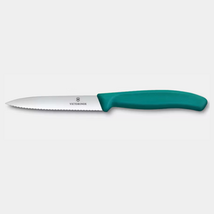 Victorinox Victorinox Paring 4” Serrated Teal Victorinox Victorinox Paring 4” Serrated Teal